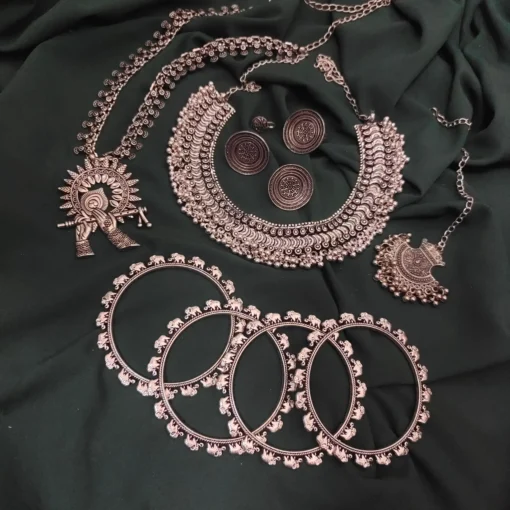 Glamaya Trendy Oxidised Necklace Combo Set For Women - Affordable & Stylish! 1 GLAM-CN-OX-110-823377-210-5