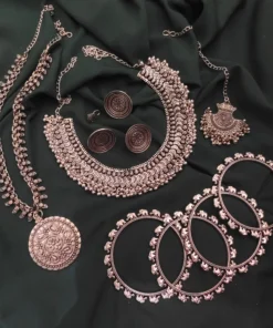 Glamaya Chic Oxidised Necklace Combo Set: Trendy & Affordable Jewelry For Girls 1 GLAM-CN-OX-275-044290-525-2