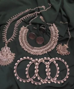 Glamaya Trendy Oxidised Necklace Combo Set For Women 1 GLAM-CN-OX-91F7-206341-175-6