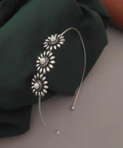 Glamaya Chic Oxidised Hairbands: Trendy Styles For Long Hair 1 GLAM-HA-OX-40-816645-71-2