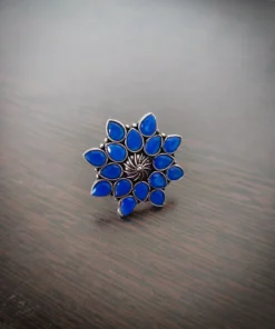 Glamaya Blue Stone Adjustable Ring: Buy 2 Get 1 Free Offer 2 GLAM-RI-ST-15-436007-32-2