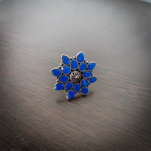 Glamaya Blue Stone Adjustable Ring: Buy 2 Get 1 Free Offer 2 GLAM-RI-ST-15-436007-32-2 Glamaya Blue Stone Adjustable Ring: Buy 2 Get 1 Free Offer 2 GLAM-RI-ST-15-436007-32-2