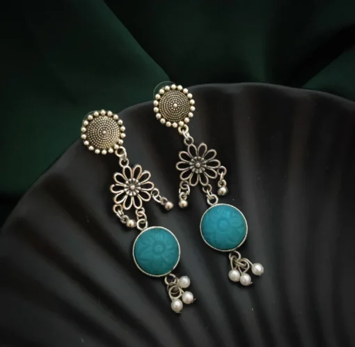 Glamaya Trendy Lightweight Oxidised Daily Earrings 1 GLAM-ER-OX-20-309257-45-3