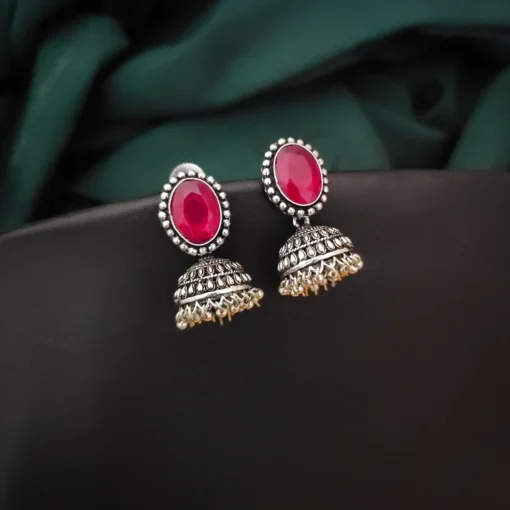 Glamaya Stylish Monalisa Stone Jhumki Earrings: Trendy & Elegant Designs 1 GLAM-ER-ST-40-366777-71-2