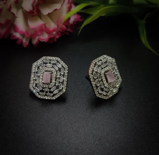 Glamaya Splendid Cubic Zirconia Diamond Studs 1 GLAM-ER-CZ-125-660369-215-2