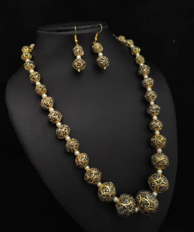 Glamaya Dazzling American Diamond Beads Mala Set 1 GLAM-CN-CZ-150-774750-275-2