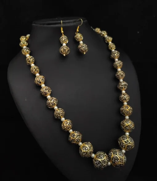 Glamaya Dazzling American Diamond Beads Mala Set 1 GLAM-CN-CZ-150-774750-275-2