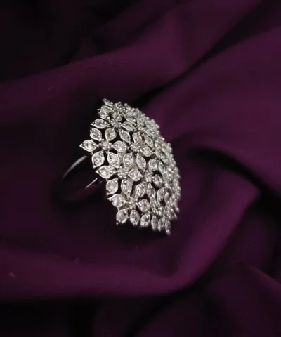 Glamaya Chic Adjustable Cz Finger Ring For Trendy Women 2 GLAM-RI-CZ-22-678268-35-5
