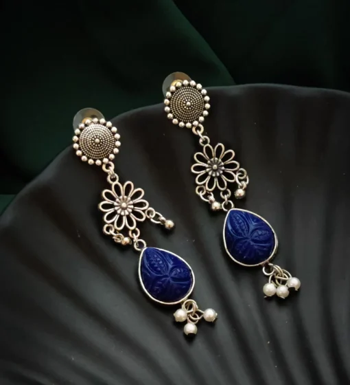 Glamaya Chic Oxidised Lightweight Daily Earring - Trendy Affordable Style 1 GLAM-ER-OX-20-993259-45-3