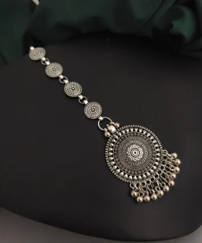 Glamaya Stylish Oxidised Maangtikka For Women | Affordable & Trendy Designs 1 GLAM-HA-OX-5F7-283876-11-7