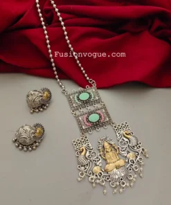 Glamaya Ethnic Two Tone Temple Jewelry Set 1 GLAM-CN-TT-14F4-375484-22-9