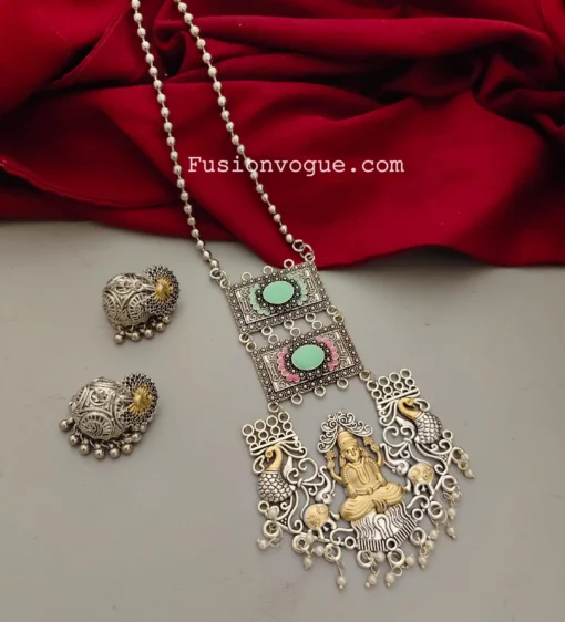 Glamaya Ethnic Two Tone Temple Jewelry Set 1 GLAM-CN-TT-14F4-375484-22-9