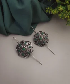 Glamaya Stylish Oxidised Brass Earcuff Earring - Trendy Design For Women 1 GLAM-ER-BR-5F7-665056-11-7