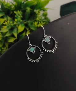 Glamaya Chic Mint Stone Earrings For Daily Glam 1 GLAM-ER-ST-5F7-550941-11-7