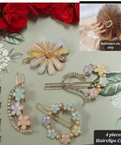 Glamaya Cute Korean Hair Clip Combo Set 1 GLAM-CH-OX-60-241922-89-2