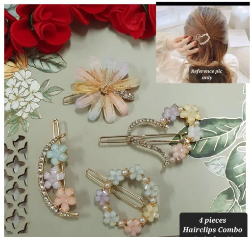 Glamaya Cute Korean Hair Clip Combo Set 1 GLAM-CH-OX-60-241922-89-2