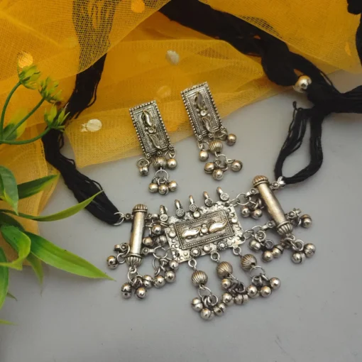 Glamaya Trendy Fusion Choker Earrings Set 1 GLAM-NE-OX-15-701133-25-6