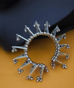 Glamaya Stylish 2-in-1 Oxidised Bracelet & Juda Pin Set 1 GLAM-BH-OX-23F3-889359-45-3