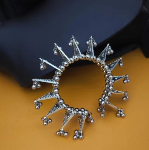 Glamaya Stylish 2-in-1 Oxidised Bracelet & Juda Pin Set 1 GLAM-BH-OX-23F3-889359-45-3