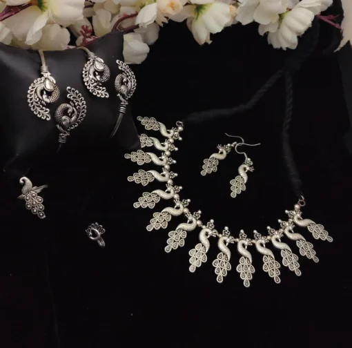 Glamaya Exquisite Peacock Jewelry Combo Set - Premium Quality & Affordable 1 GLAM-CN-OX-66F7-949956-100-3