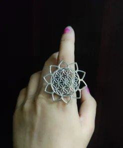 Glamaya Chic Adjustable German Silver Finger Ring For Women 1 GLAM-RI-OX-6F4-142931-11-7