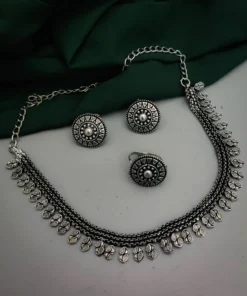 Glamaya Trendy Oxidised Silver Jewelry Set 1 GLAM-CN-OX-62F5-367281-89-2