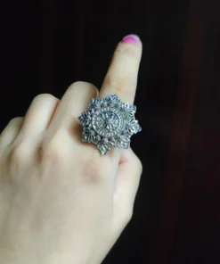 Glamaya Chic Adjustable German Silver Finger Ring 10: Trendy Style For Women Under 30 1 GLAM-RI-OX-6F4-468597-11-7