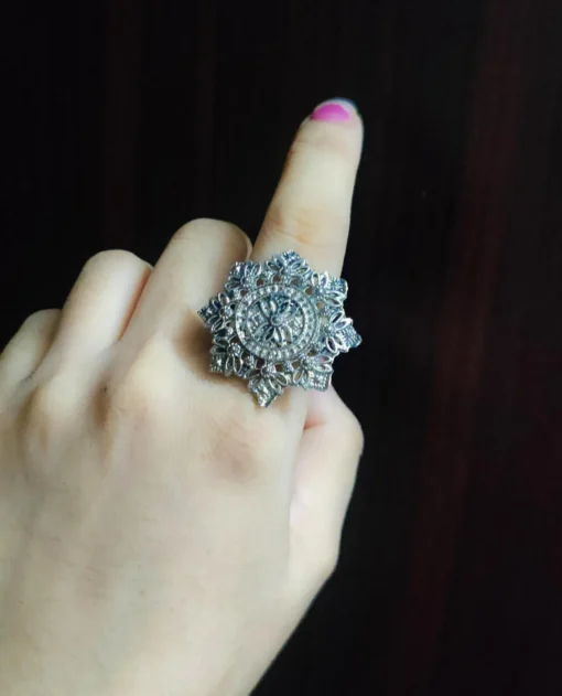 Glamaya Chic Adjustable German Silver Finger Ring 10: Trendy Style For Women Under 30 1 GLAM-RI-OX-6F4-468597-11-7