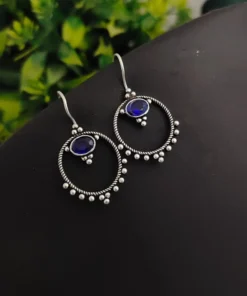 Glamaya Stylish Blue Stone Daily Wear Earrings 1 GLAM-ER-ST-5F7-075159-11-7