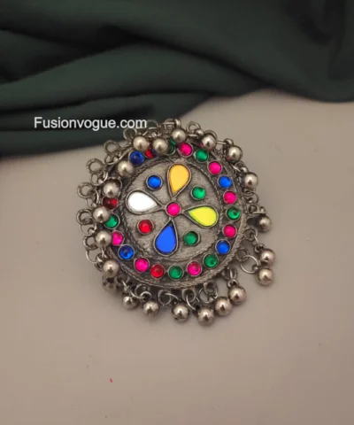 Glamaya Ethnic Boho Chic Multicolour Adjustable Ring 1 GLAM-RI-OX-40-225164-71-2