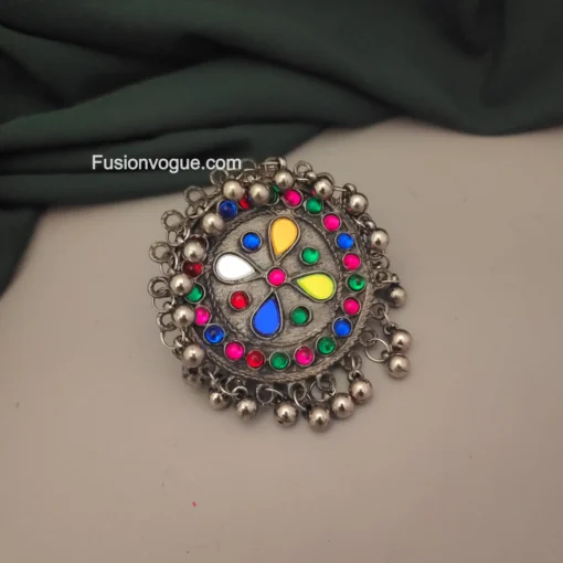 Glamaya Ethnic Boho Chic Multicolour Adjustable Ring 1 GLAM-RI-OX-40-225164-71-2