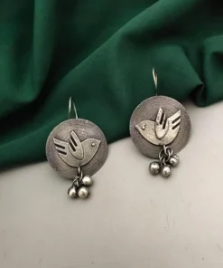 Glamaya Charming Bird-shaped Silver Stud Earrings 1 GLAM-ER-OX-40-887018-71-2