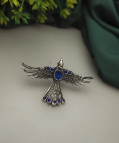 Glamaya Blue Flying Bird Adjustable Ring - Stylish And Unique 1 GLAM-RI-OX-25-794997-45-2