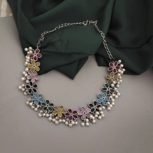 Glamaya Stylish Multicolour Choker Necklace Set 2 GLAM-CN-OX-36F7-051736-50-6 Glamaya Stylish Multicolour Choker Necklace Set 2 GLAM-CN-OX-36F7-051736-50-6