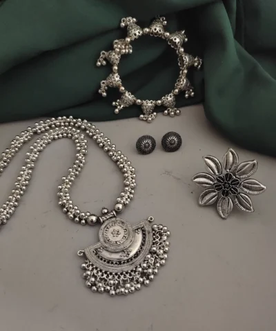 Glamaya Exquisite Oxidised Jewelry Combo Set 1 GLAM-CN-OX-100-973798-150-2