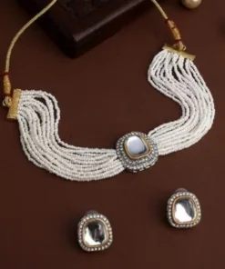 Glamaya Dazzling Gold Plated Choker Set: Perfect For Festive, Wedding & Trendy Looks 1 GLAM-CN-KU-22-669324-35-5