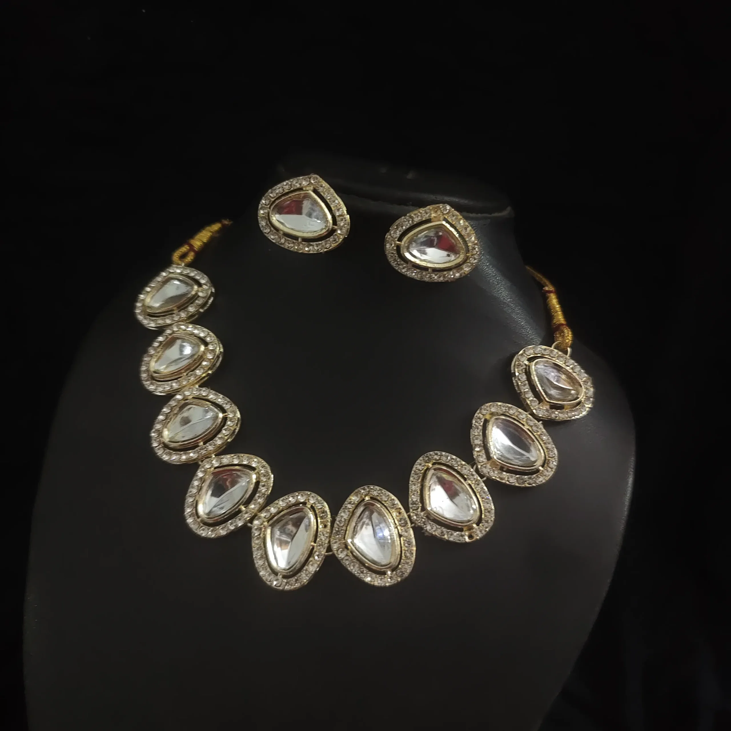 Beaded Kundan Choker Necklace