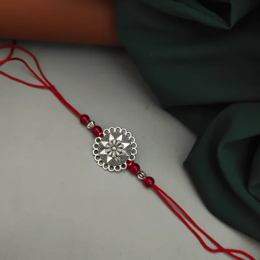 Glamaya Unique Oxidised Rakhi & Armlet Set - Trendy Designs For Sisters & Girls 1 GLAM-BB-OX-2F8-383538-5-9