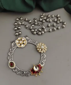 Glamaya Ethnic Fusion Long Necklace: Trendy Oxidised Design For Women 4 GLAM-NE-OX-16-028091-30-10
