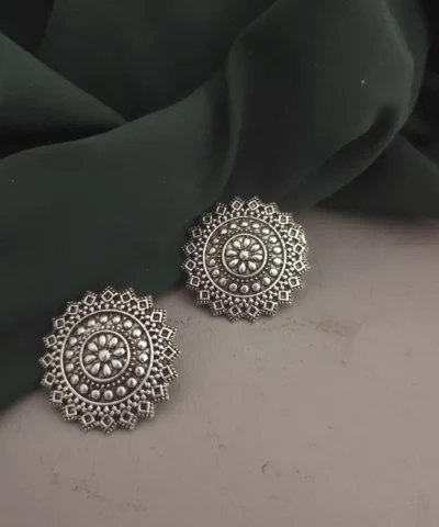 Glamaya Trendy Oxidised Stud Earrings For Women: Affordable & Latest Designs 1 GLAM-ER-OX-7F5-998159-16-4