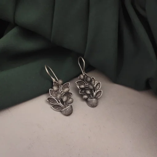 Glamaya Stylish Affordable Oxidised Silver Earrings - Trendy Lookalike Designs 1 GLAM-ER-OX-20-343054-45-3