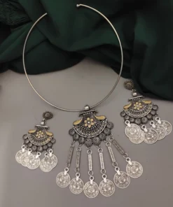 Glamaya Stunning Two Tone Hasli Jewelry Set For Women 1 GLAM-CN-TT-30-947205-50-6