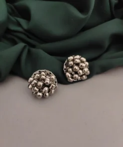 Glamaya Handmade Oxidised Ghungroo Stud Earring: Trendy & Affordable Women's Jewelry 1 GLAM-ER-OX-25-775525-45-2