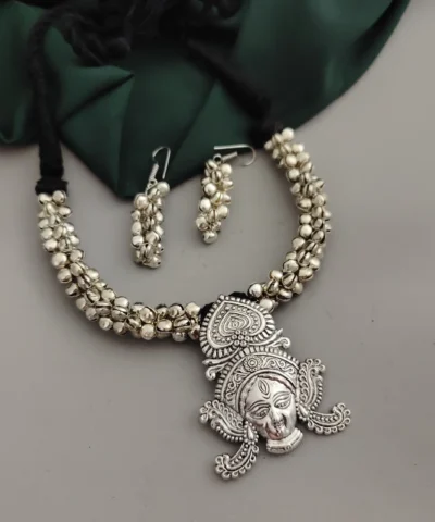 Glamaya Ethnic Festive Thread Necklace & Earring Set 1 GLAM-CN-TH-60-225745-89-2