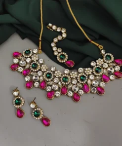 Glamaya Elegant Traditional Kundan Choker Set 3 GLAM-CN-KS-175-219989-275-2