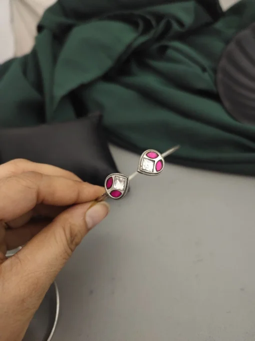 Glamaya Adjustable Kundan Silver Bracelet For Women – Trendy Ethnic Jewelry 2 GLAM-BB-KU-21F7-570068-33-6 Glamaya Adjustable Kundan Silver Bracelet For Women - Trendy Ethnic Jewelry 2 GLAM-BB-KU-21F7-570068-33-6