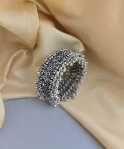 Glamaya Stylish Oxidised Ghungroo Bracelet For Women 2 GLAM-BB-OX-40-094995-71-2