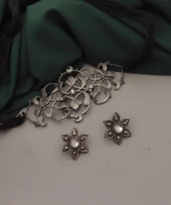 Glamaya Stylish Oxidised Choker Necklace Earring Set - Trendy & Affordable Designs 1 GLAM-CN-BP-20-094122-45-3