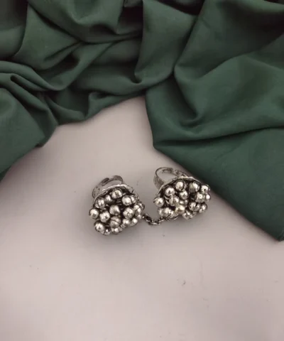 Glamaya Glamorous Ghungroo Double Finger Ring: Trendy, Adjustable Beauty 1 GLAM-RI-OX-40-188506-71-2