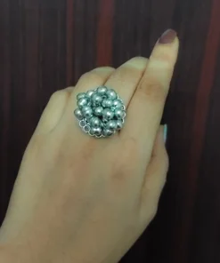Glamaya Stylish Oxidised Ghungroo Ring: Trendy Boho Design For Women 2 GLAM-RI-OX-25-814187-45-2